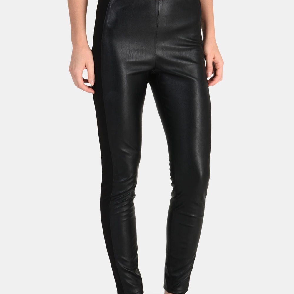 Armani Exchange leather stretch pants size 10